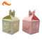 Texture Customized  250G Peral Paper Gift Chocolate Packaging Boxes , Wedding Favor Boxes With Ribbons