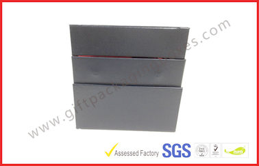 Leather Texture Rigid Board Gift Packaging Boxes , Foil Stamping Watch Packaging Boxes With Soft Velvet